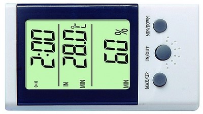DT2C Dual Indoor/ outdoor Temperature Display Digital Thermometer, indoor room Hygrometer, Celsius