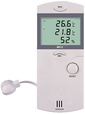 MT3 Digital Hygrometer Thermometer LCD Display with Sensor: