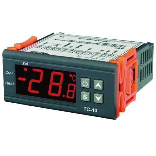 Direct Temperature Controller, Dual Refrigeration or heating, with 1 external NTC sensor. Good for redesign or rewiring of a refrigeration system