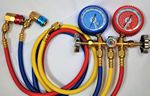Classic Brass Manifold Set 3ft Hoses+Car AC Quick Connectors Adapters R22 R134a