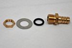 Solid Brass Adapter nipple Chuck for vacuum bagging: 1/2 Barb tubing connector to bag materia