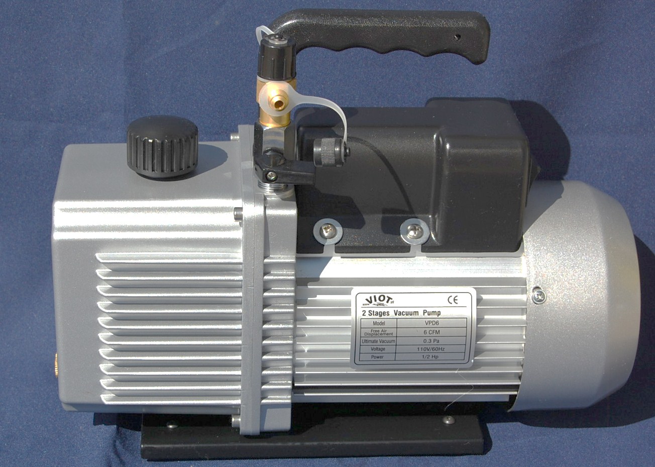 2-stufige Vakuumpumpe VRP-6DV, 170 l/min mit Magnetventil