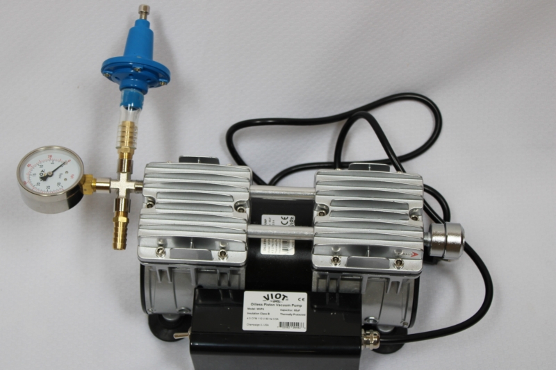 High Efficiency Twin Piston Oil-less Oilless Vacuum Pump 4.5 CFM w/Electric Switch/regulator/muffler Lab Workshop & Goat milker