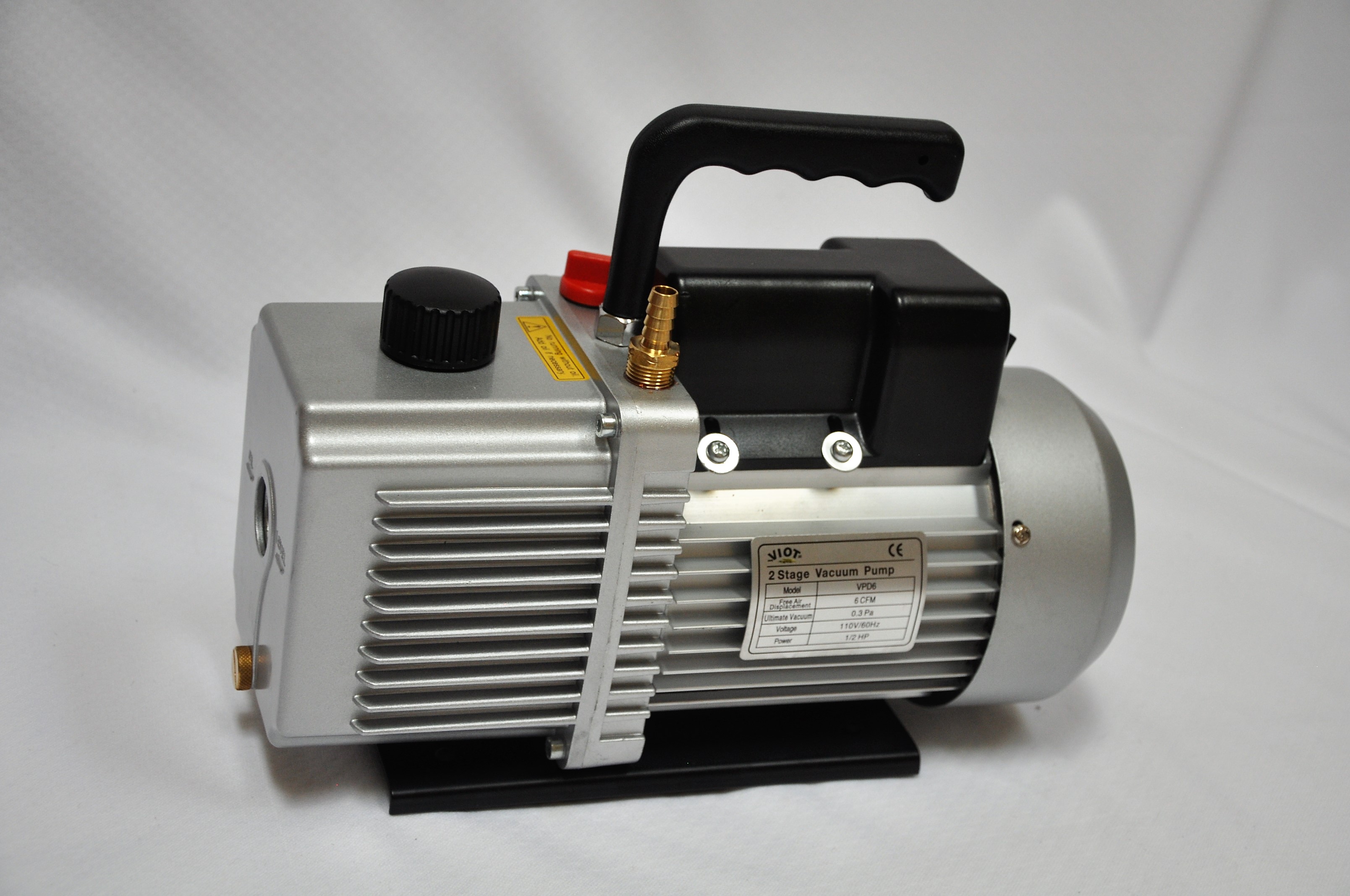 2-stage High Performance DEEP VACUUM PUMP 25-Miceon 1/2HP Recommended:Vacuum Bagging Epoxy Infusion+