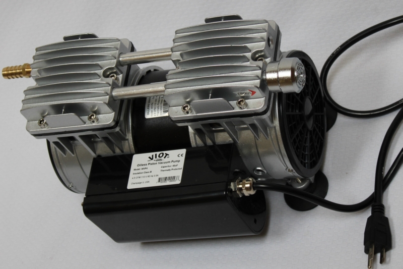 Dry Run Twin Piston Oil-less Vacuum Pump 3.5 CFM High Efficiency Workshop Lab 