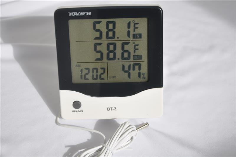 Big LCD Display Indoor Outdoor Dual Temperature Digital Thermometer Hygrometer