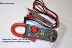 Digital Clamp Meter Ammeter Multimeter DMM+Capacitor Tester+Type K Thermocouple HVAC Electric Diagnosis Tool