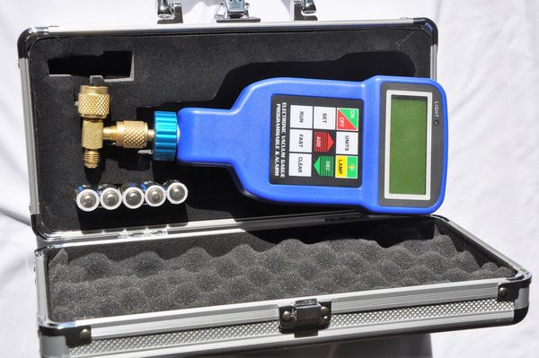 Deep Vacuum Micron Gauge/Digital Meter:Professional HVAC System Evacuation Tool 