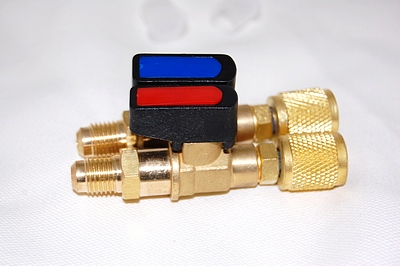 1/4 SAE MFL X 1/4 SAE FFL Connector R22 etc System Port Manifold Connector adaptor Hand Ball Valve