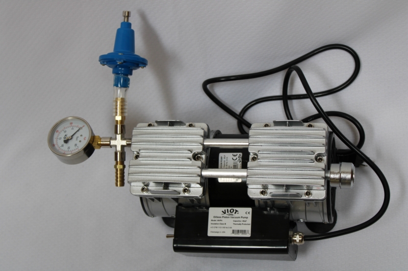 High Efficiency Twin Piston Oil-less Oilless Vacuum Pump 4.5 CFM w/Electric Switch/regulator/muffler Lab Workshop & Goat milker