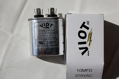 Cap 10 uFD Motor start run capacitor for Blower Fan or Compressor Motors in HVAC Workshop Long Life