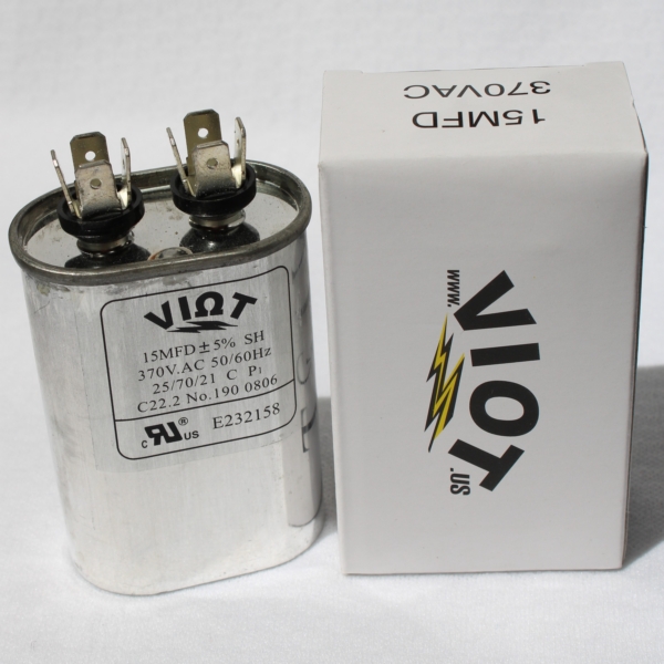 Cap 15 uFD Motor start run capacitor for Blower Fan or Compressor Motors in HVAC Workshop Long Life