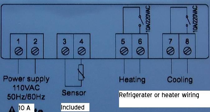 Direct Temperature Controller, Dual Refrigeration or heating, with 1 external NTC sensor. Good for redesign or rewiring of a refrigeration system